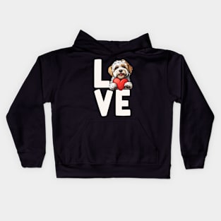 Shih Tzu Love Kids Hoodie